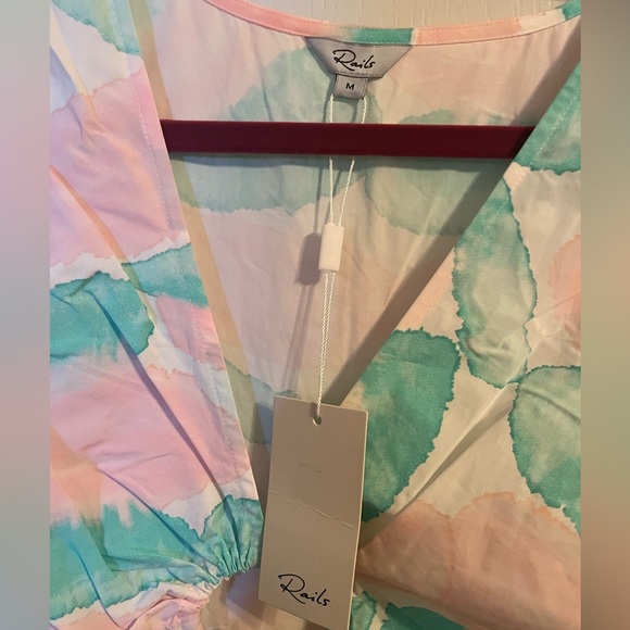 Rails Rizo Cutout Candy Mint Midi Dress Medium NEW - Picture 2 of 3